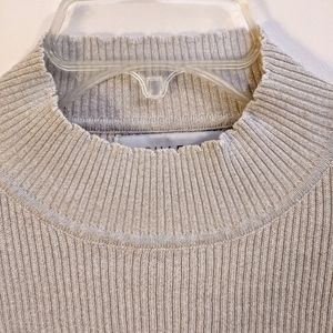 Sag Harbor Silver Mock Turtleneck XL Petite